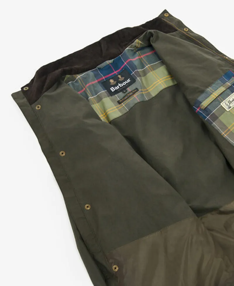 Barbour Dunlin Wax Jacket in Olive-7